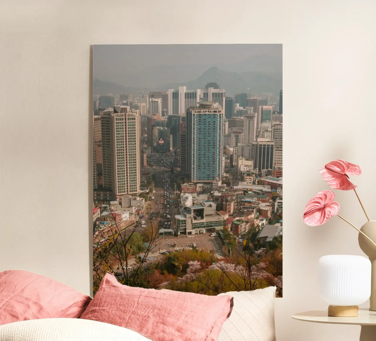 Skyline mattutino di Seul, Corea del Sud plexiglass da mbgraphx2