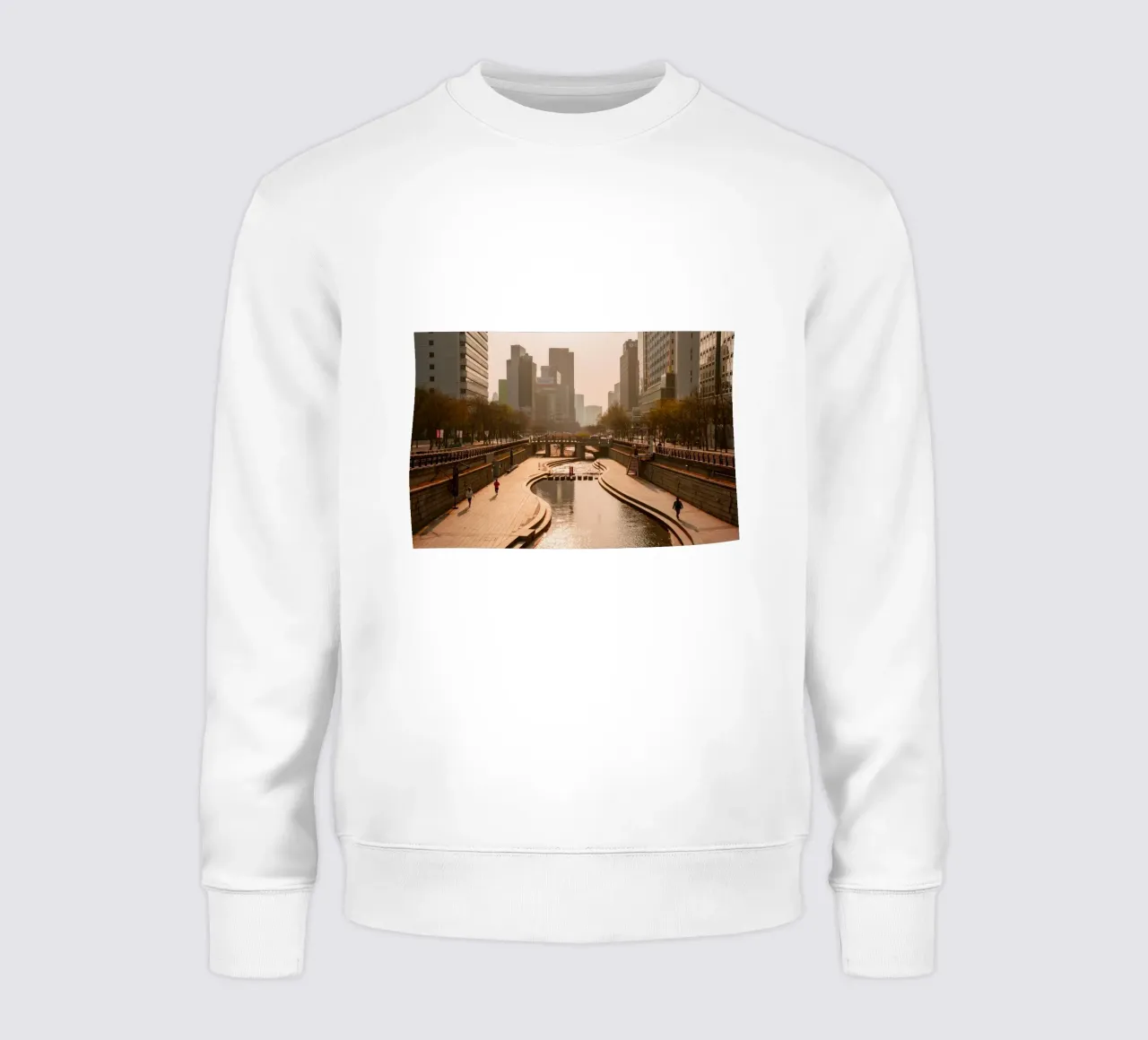 Alba del torrente Cheonggyecheon a Seul, Corea del Sud felpa da mbgraphx2