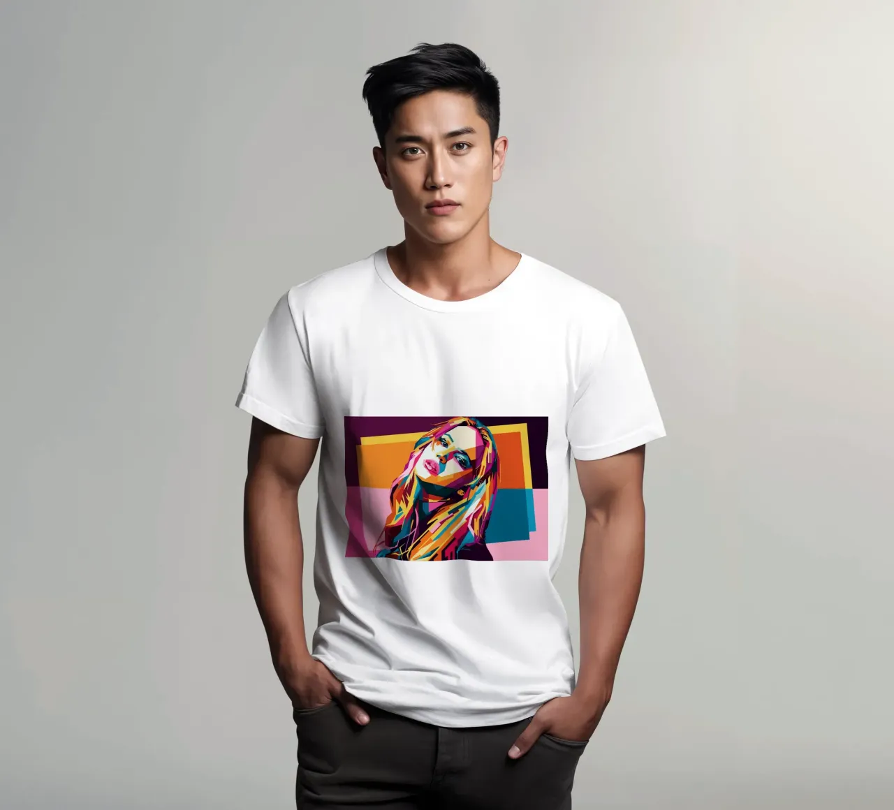 Jennifer Lawrence WPAP Popart t-shirt da KP Artwork
