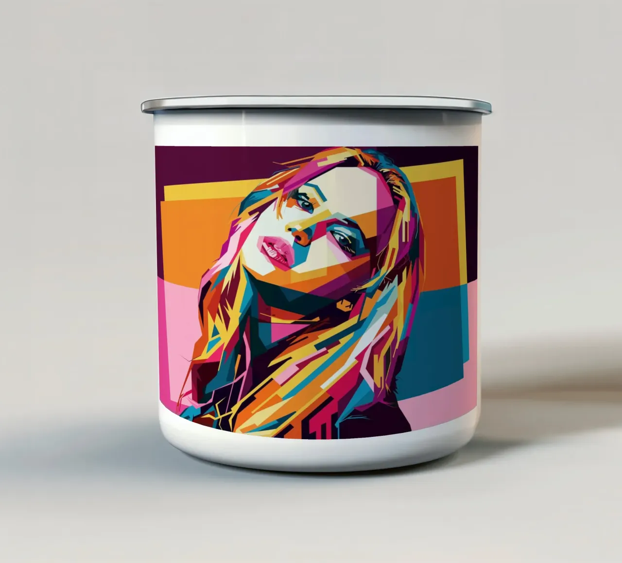 Jennifer Lawrence WPAP Popart tazza in smalto da KP Artwork
