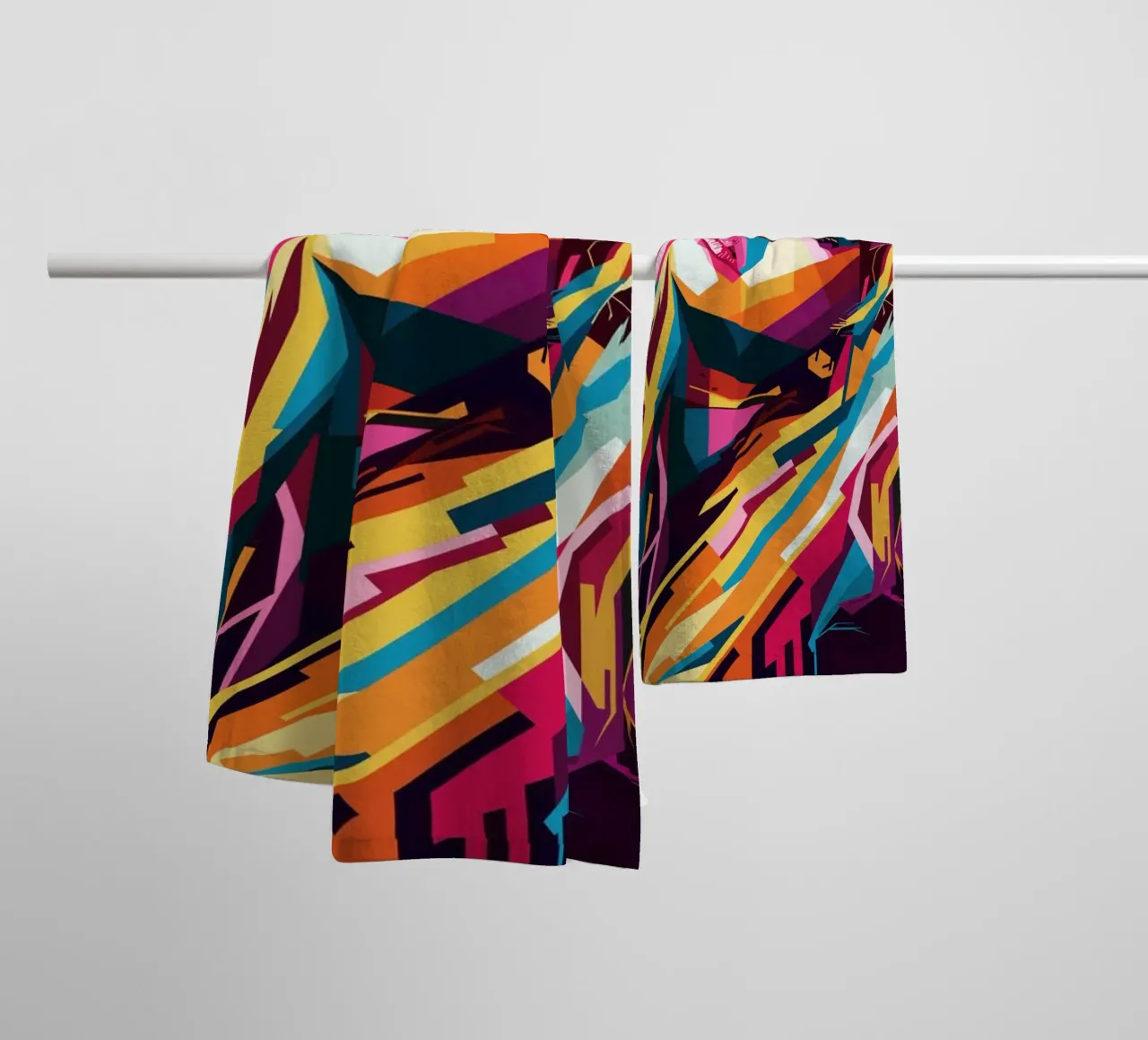 Jennifer Lawrence WPAP Popart towel by KP Artwork