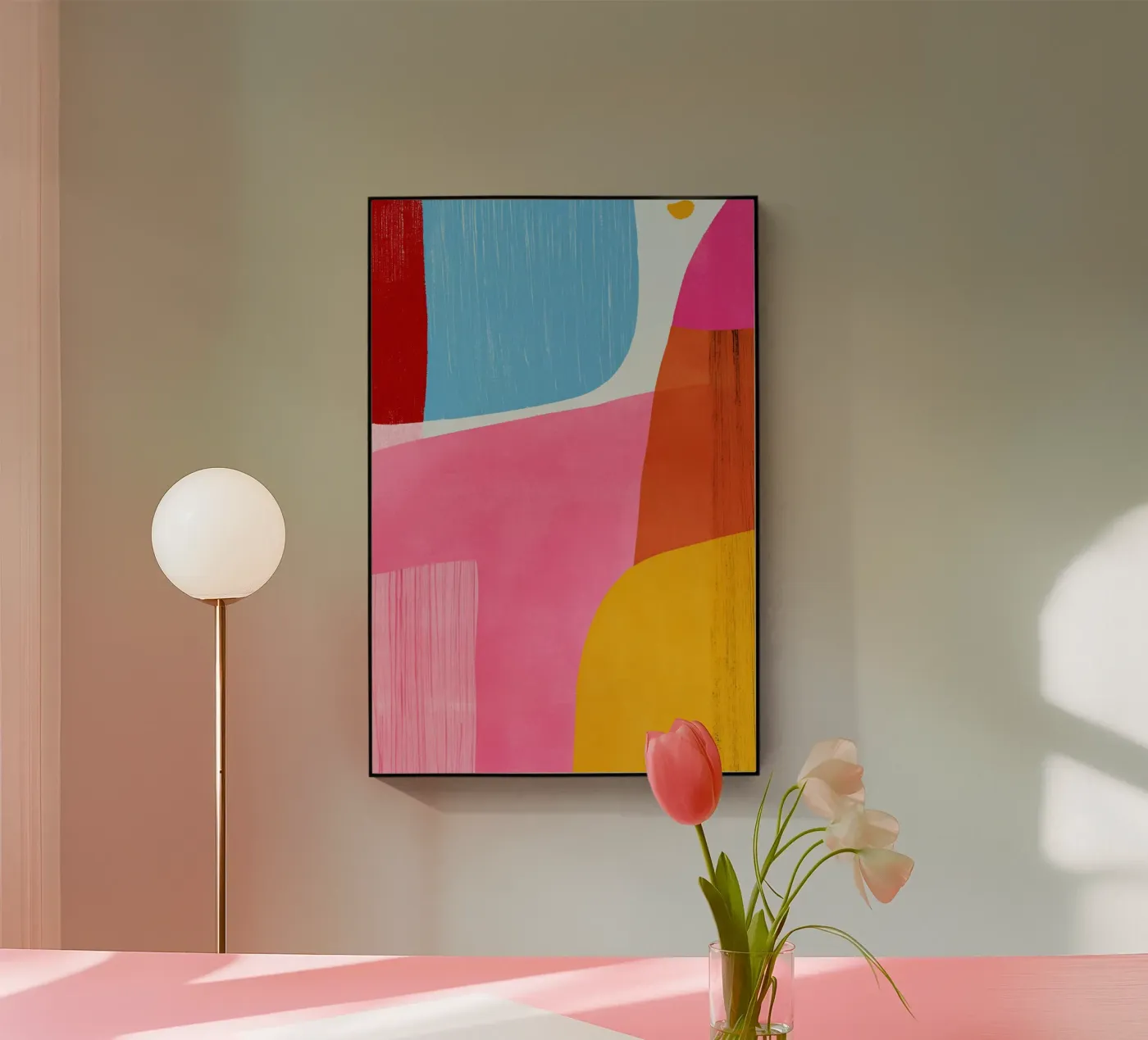 Dopamine Rhythm acryl van Mosaic Dialogue