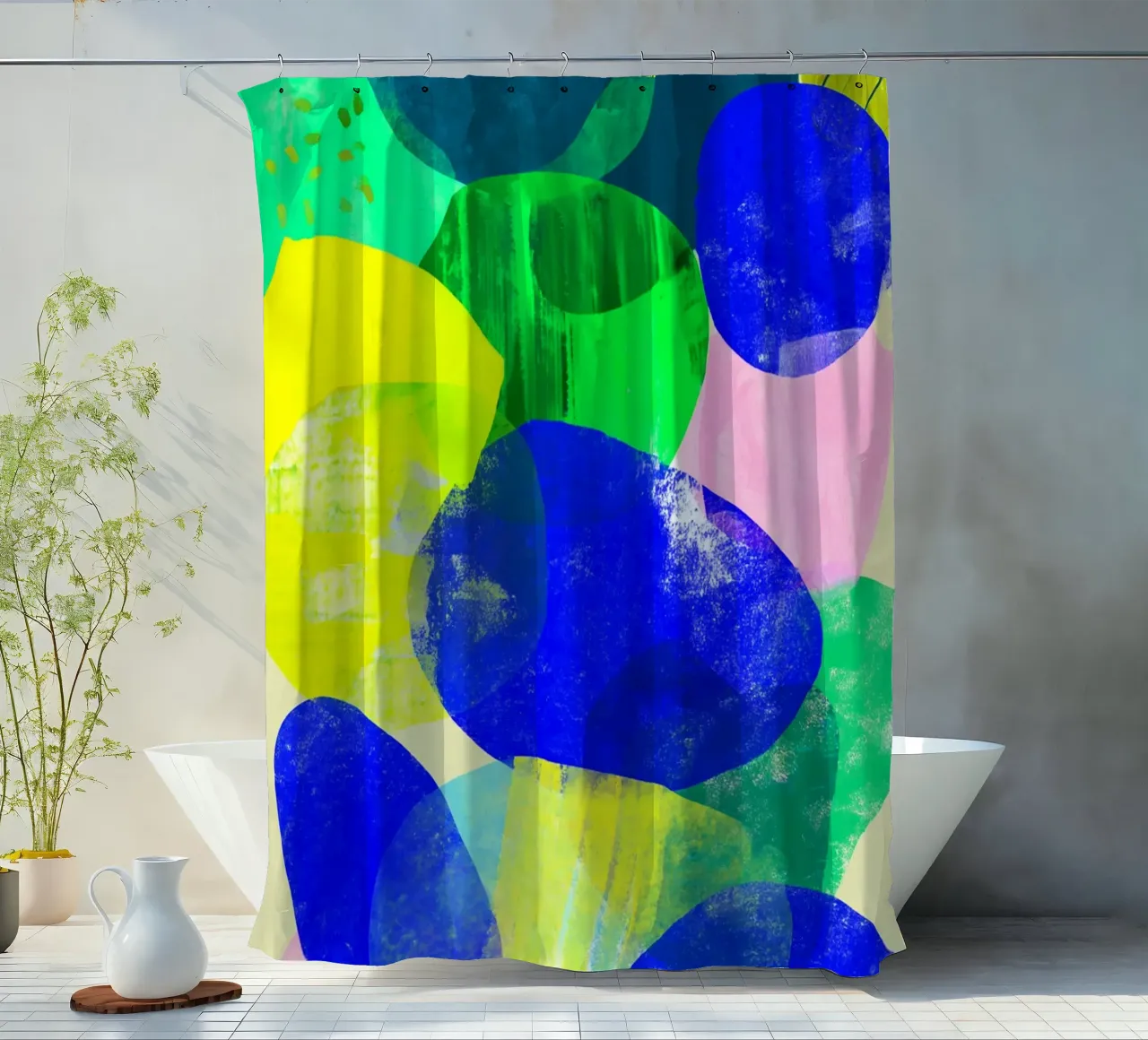 Dopamine Explode tenda da doccia da Mosaic Dialogue