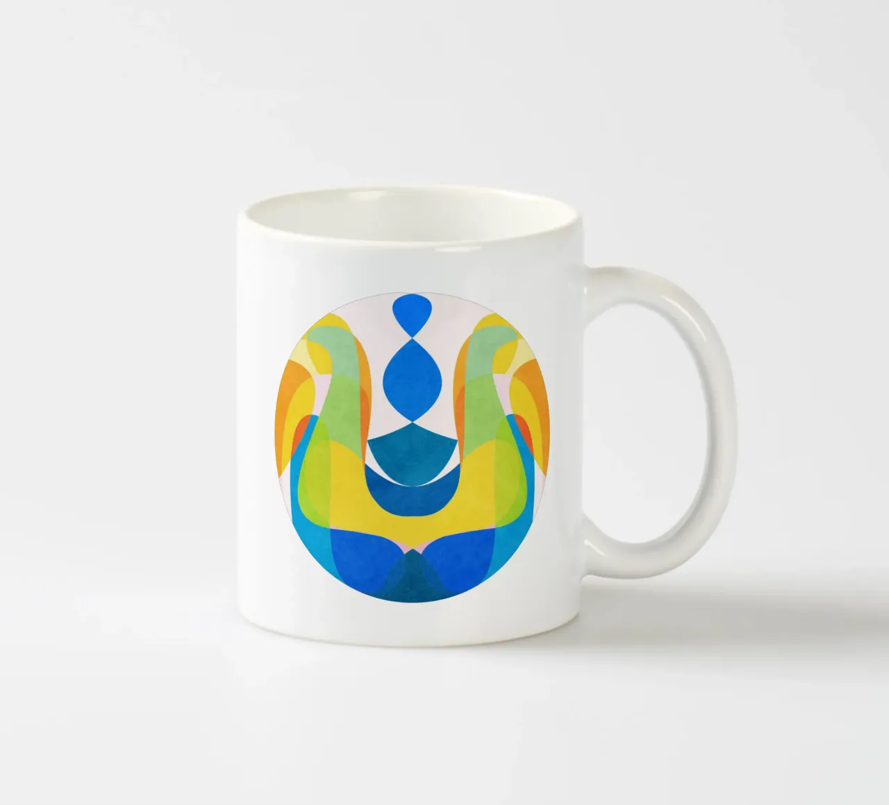 This Blue tazza in ceramica da lovely lines