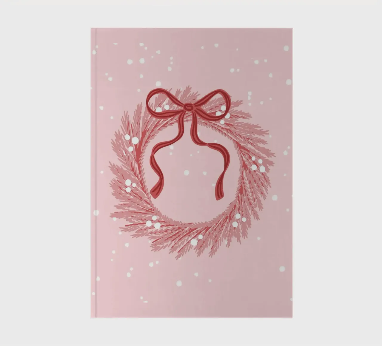 Poster couronne de Noël, décoration de Noël, pull de Noël carnet de notes de TheHolidayShop