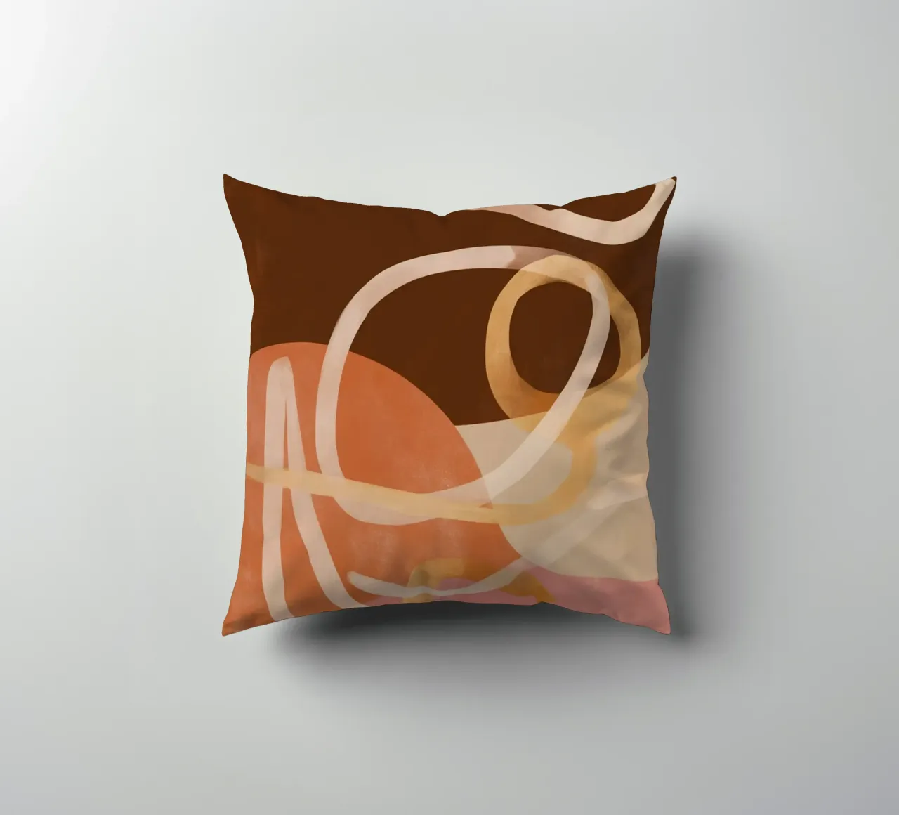 Loops in Earth Tones cuscino da Colormenta