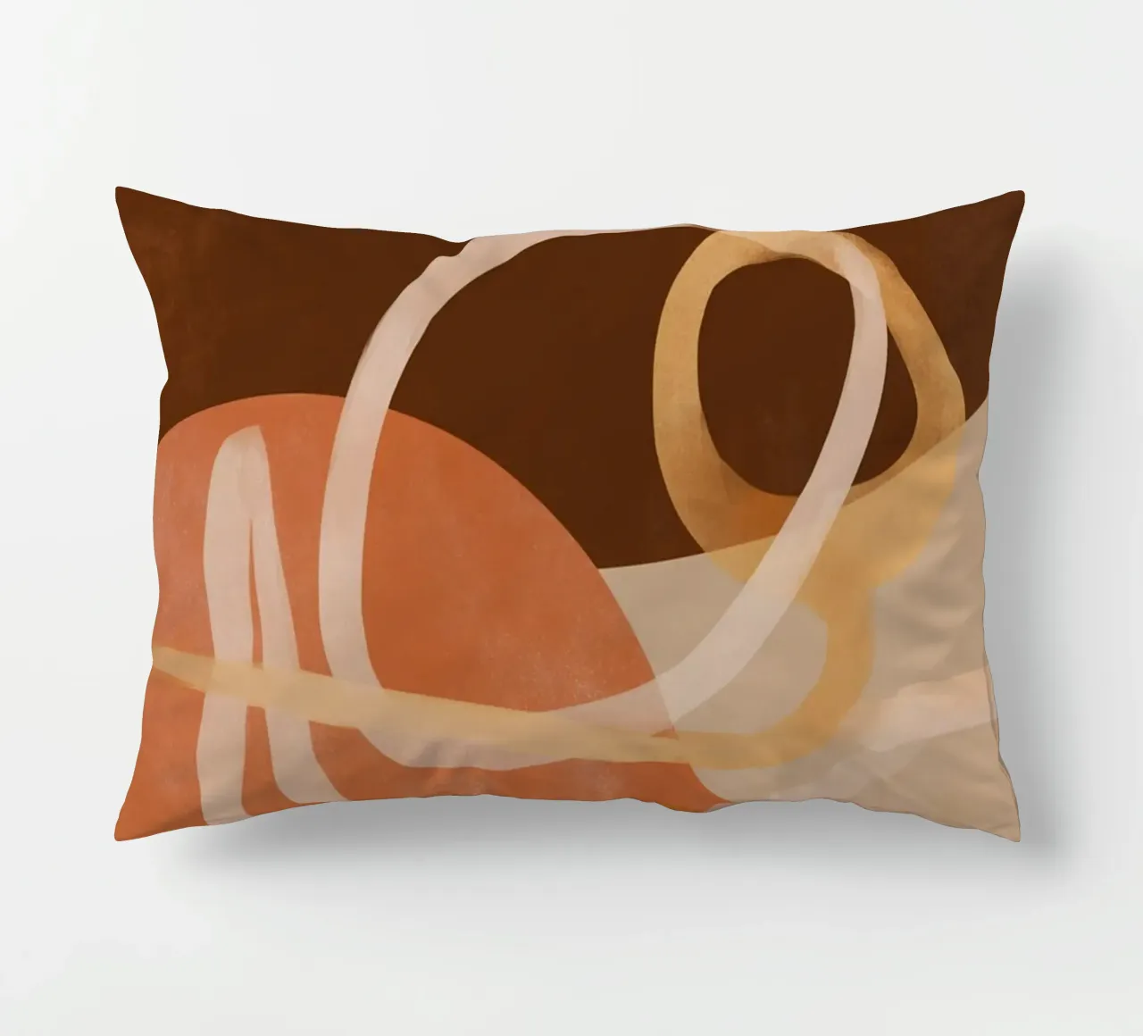 Loops in Earth Tones cuscino da Colormenta