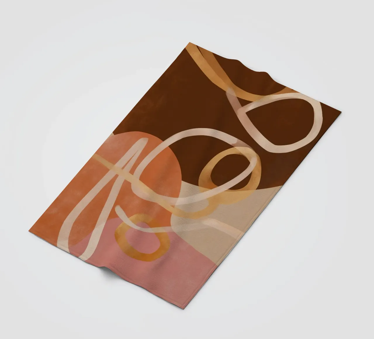 Loops in Earth Tones coperta in pile da Colormenta