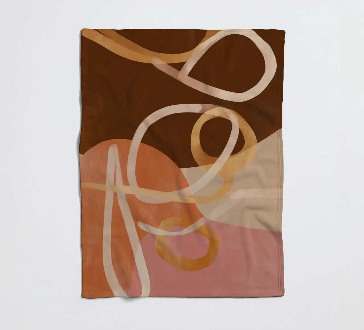 Loops in Earth Tones coperta in pile da Colormenta