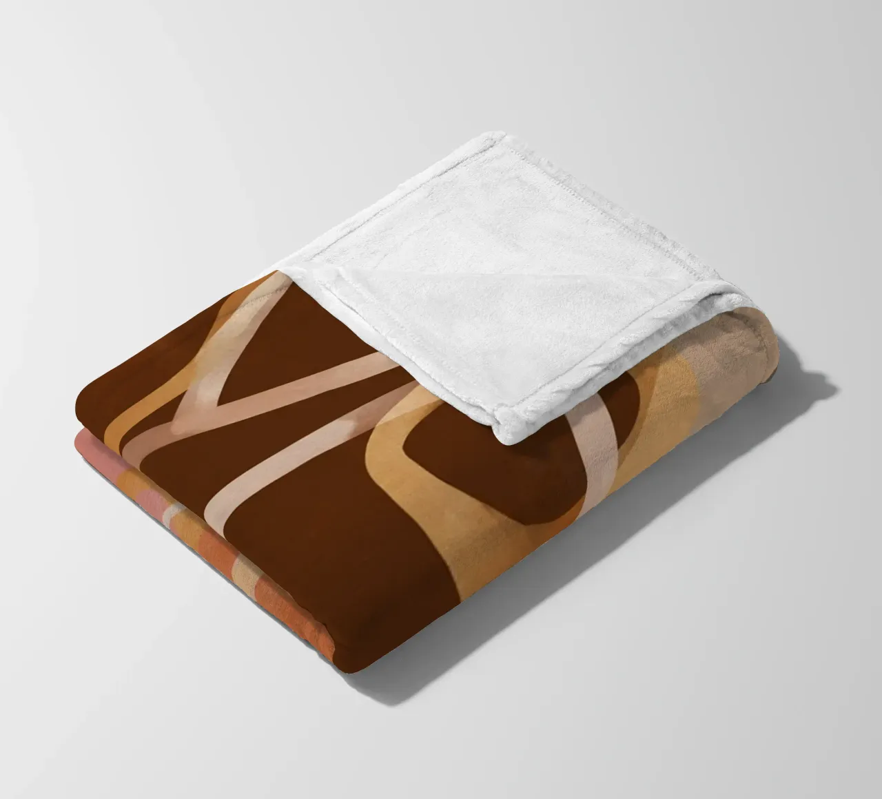 Loops in Earth Tones coperta in pile da Colormenta