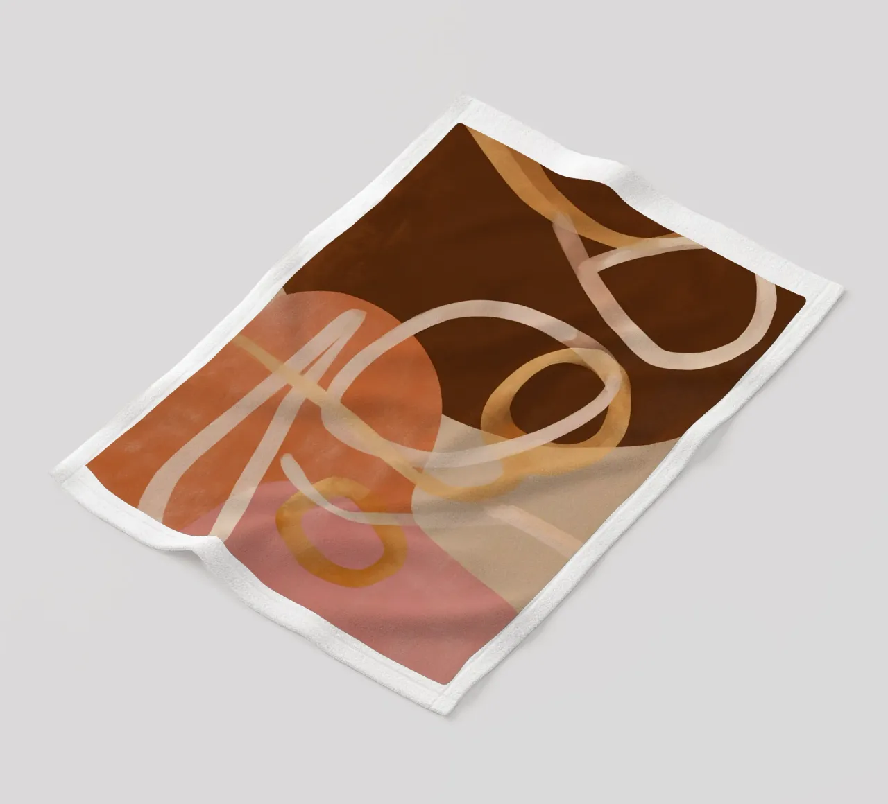 Loops in Earth Tones coperta in pile da Colormenta