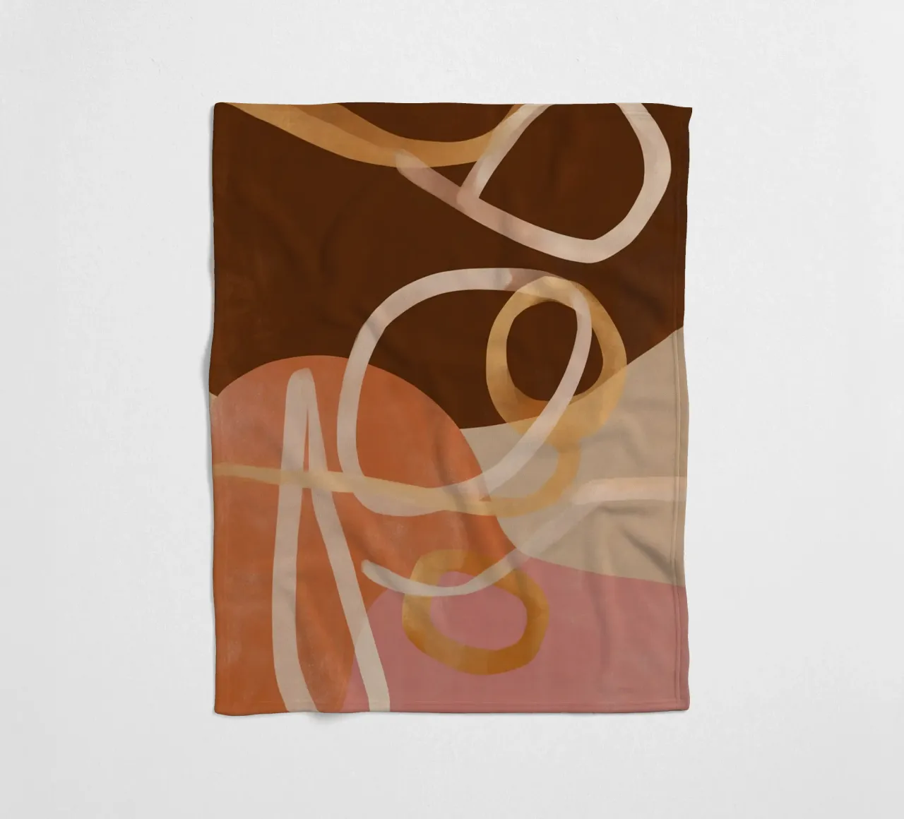 Loops in Earth Tones coperta in pile da Colormenta