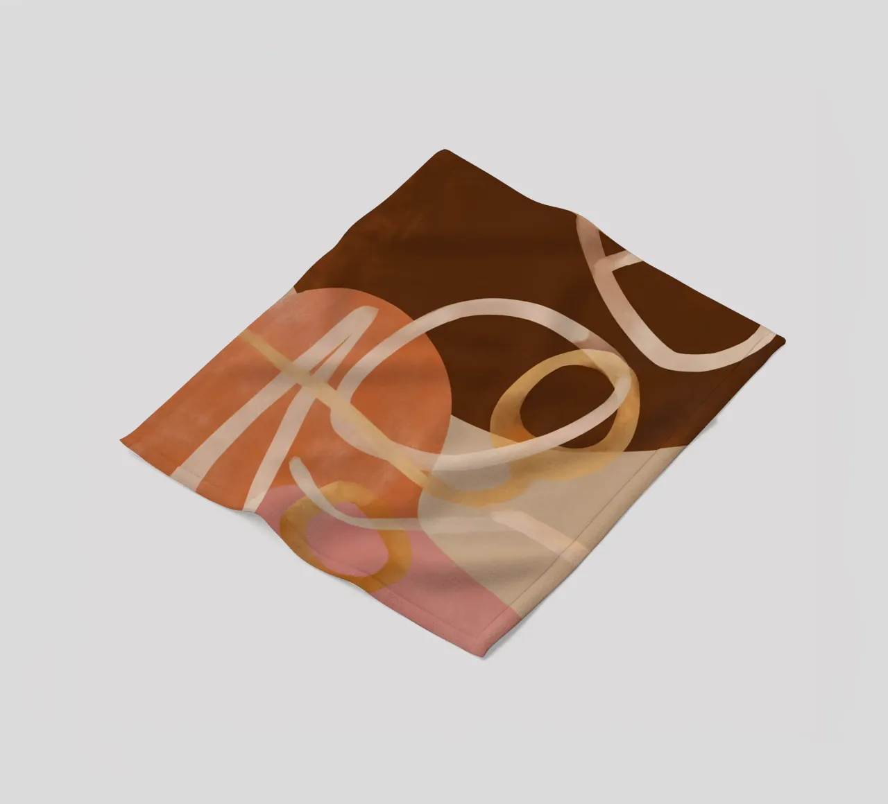 Loops in Earth Tones coperta in pile da Colormenta