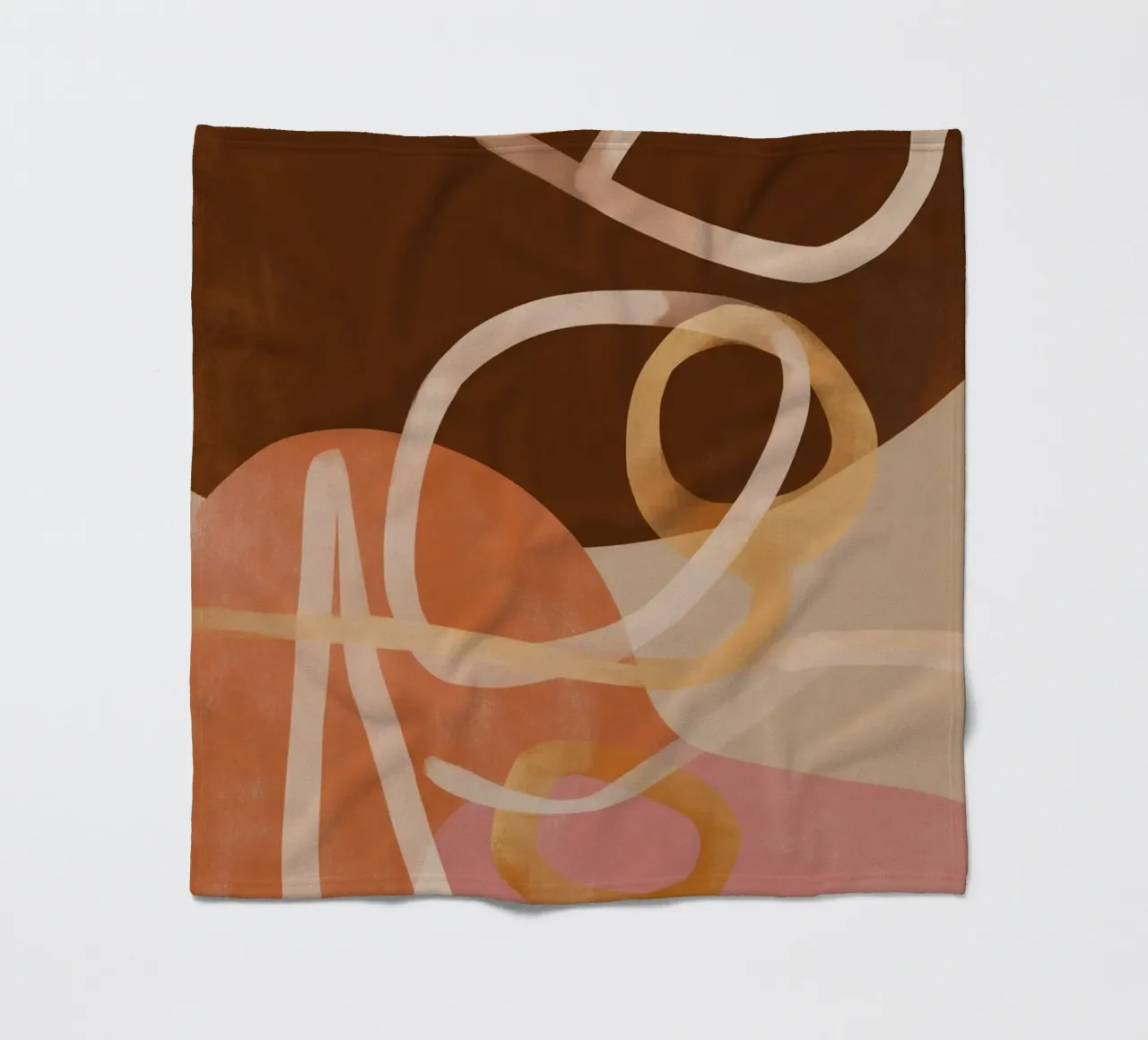 Loops in Earth Tones coperta in pile da Colormenta