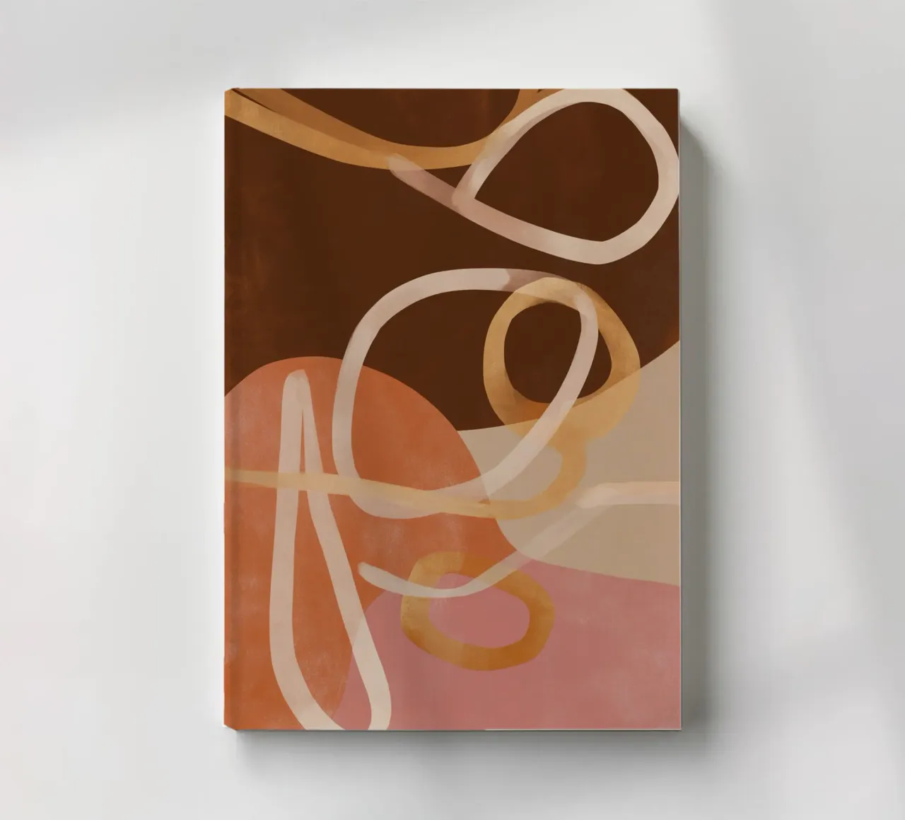 Loops in Earth Tones notebook by Colormenta