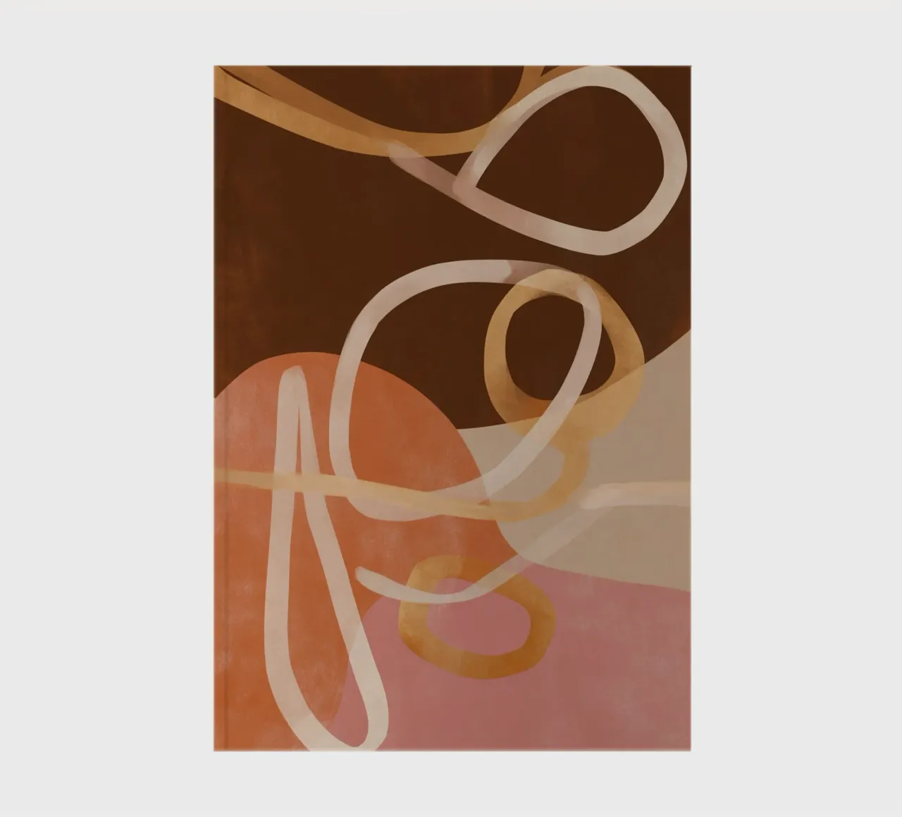 Loops in Earth Tones notebook by Colormenta