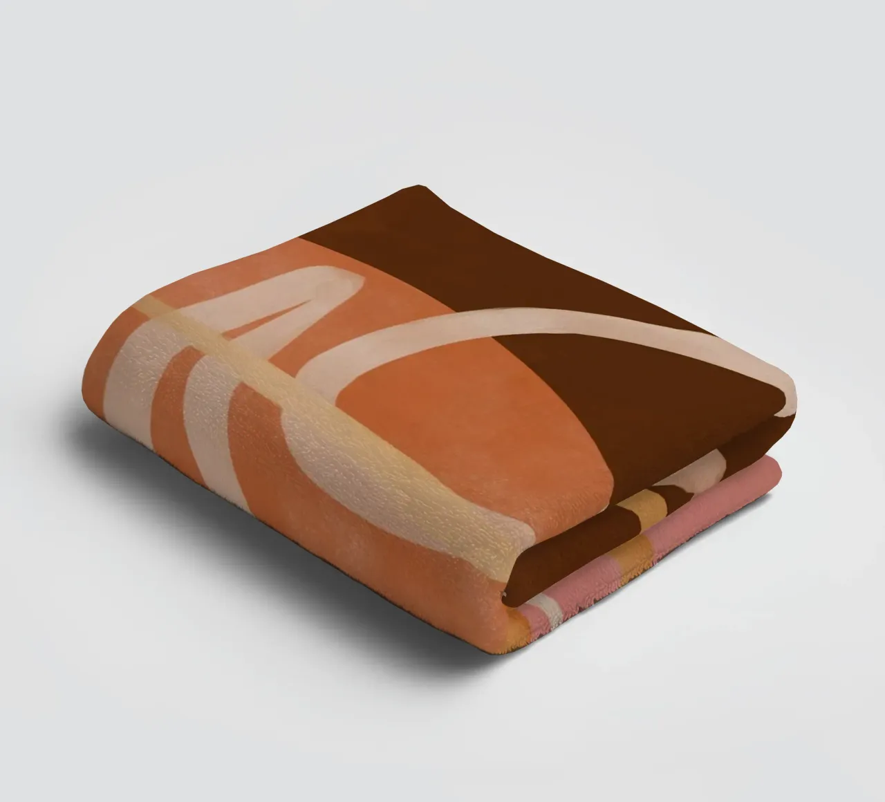 Loops in Earth Tones asciugamano da bagno da Colormenta