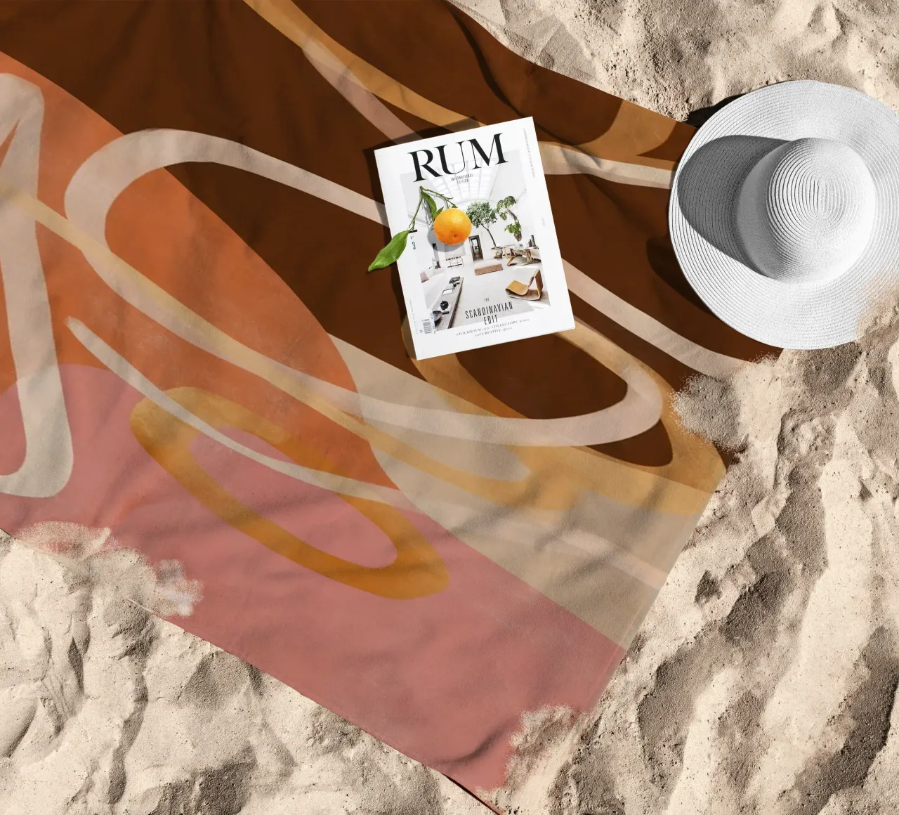 Loops in Earth Tones telo mare da Colormenta