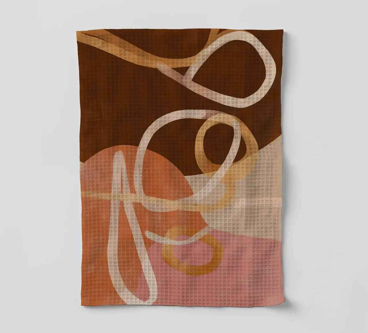 Loops in Earth Tones canovaccio da cucina da Colormenta