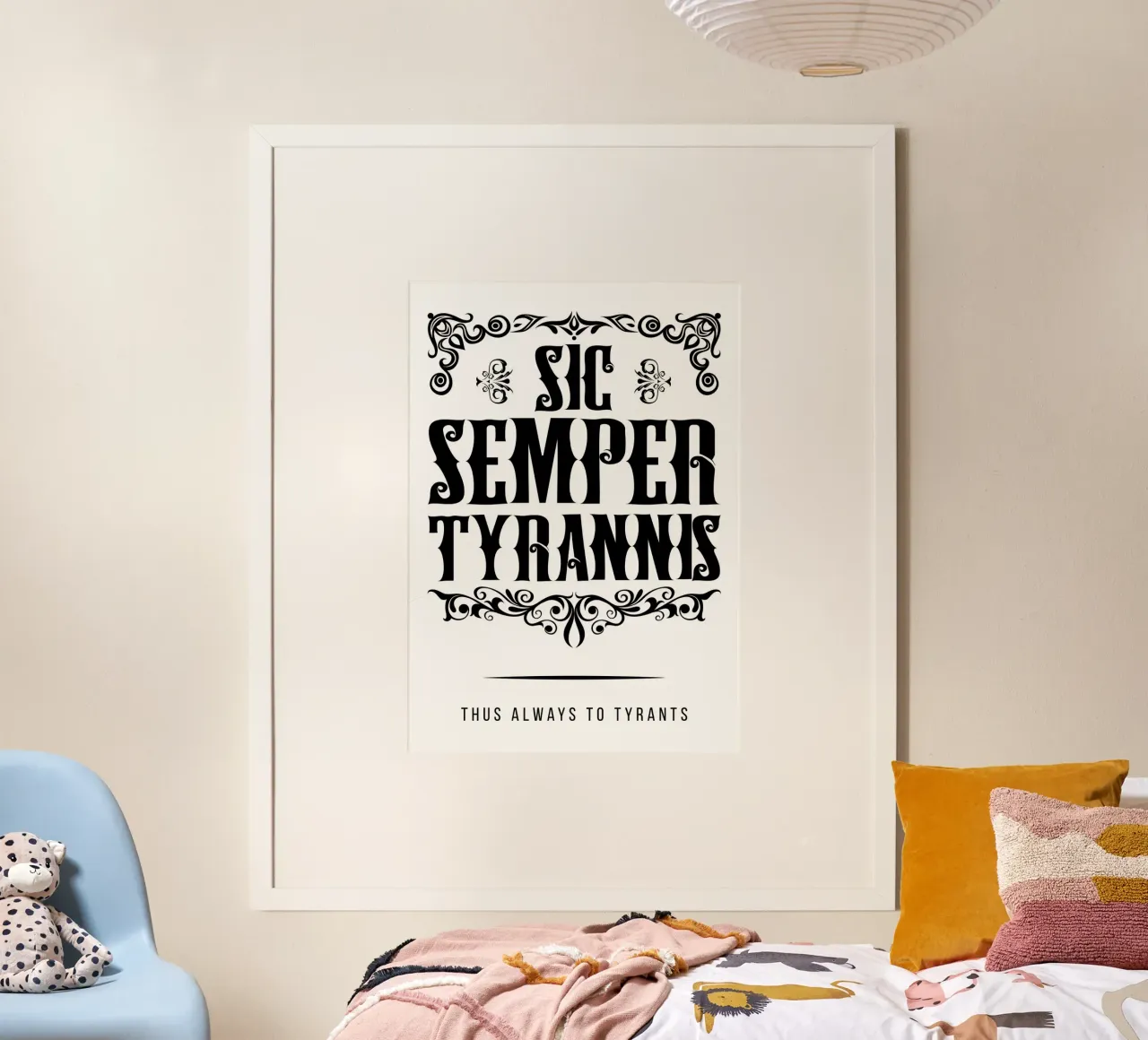 Sic Semper Tyrannis - Resistenza contro l'oppressione carta hahnemühle da Lateinische Sprichwort Poster