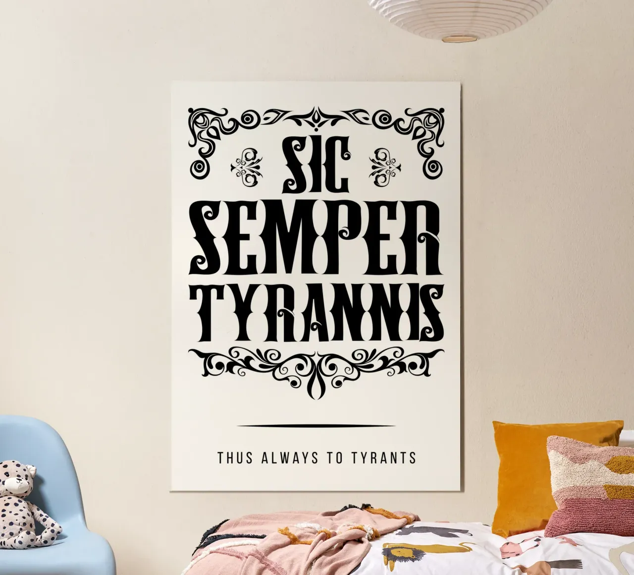 Sic Semper Tyrannis - Resistenza contro l'oppressione carta hahnemühle da Lateinische Sprichwort Poster