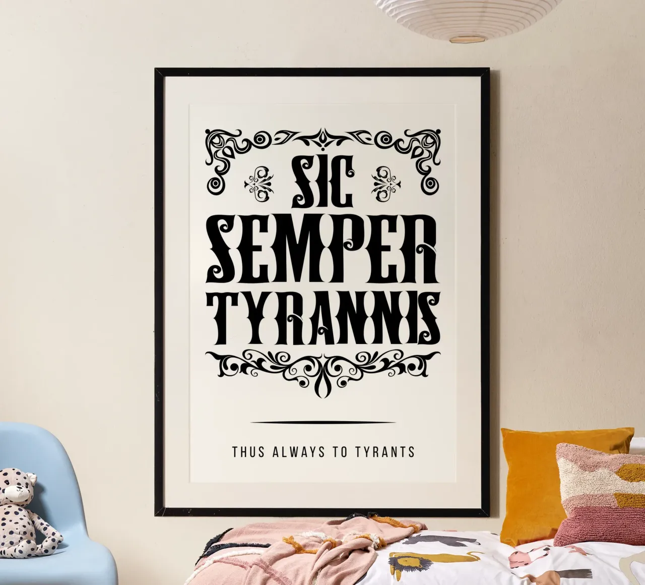 Sic Semper Tyrannis - Resistenza contro l'oppressione carta hahnemühle da Lateinische Sprichwort Poster