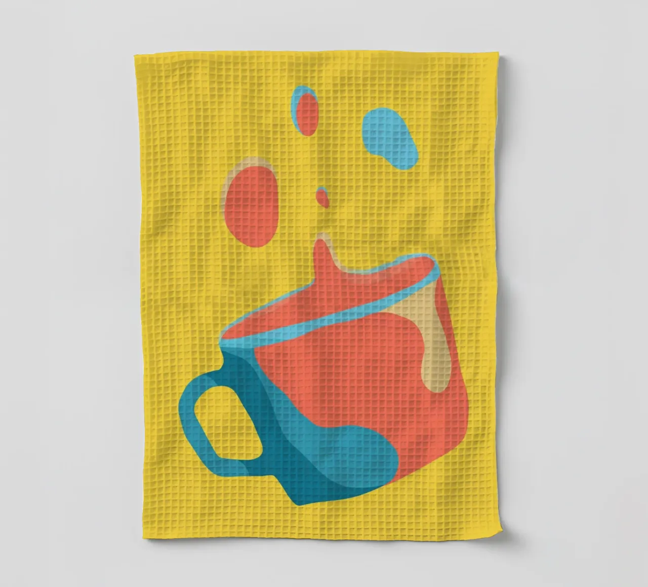 Minimalist Pop Mug in Motion canovaccio da cucina da michi