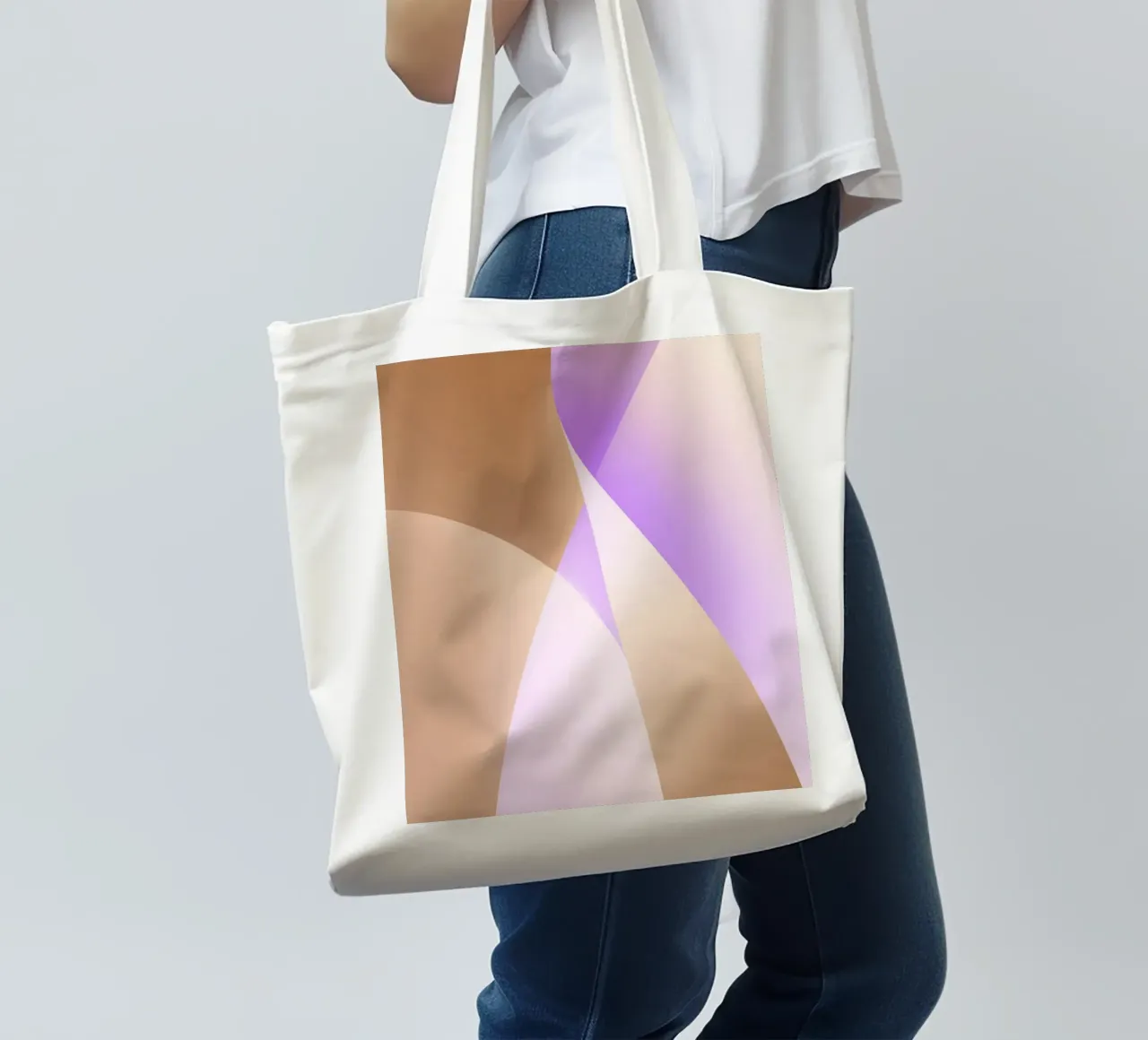 Light Flow Geometry I borsa in juta da Mosaic Dialogue