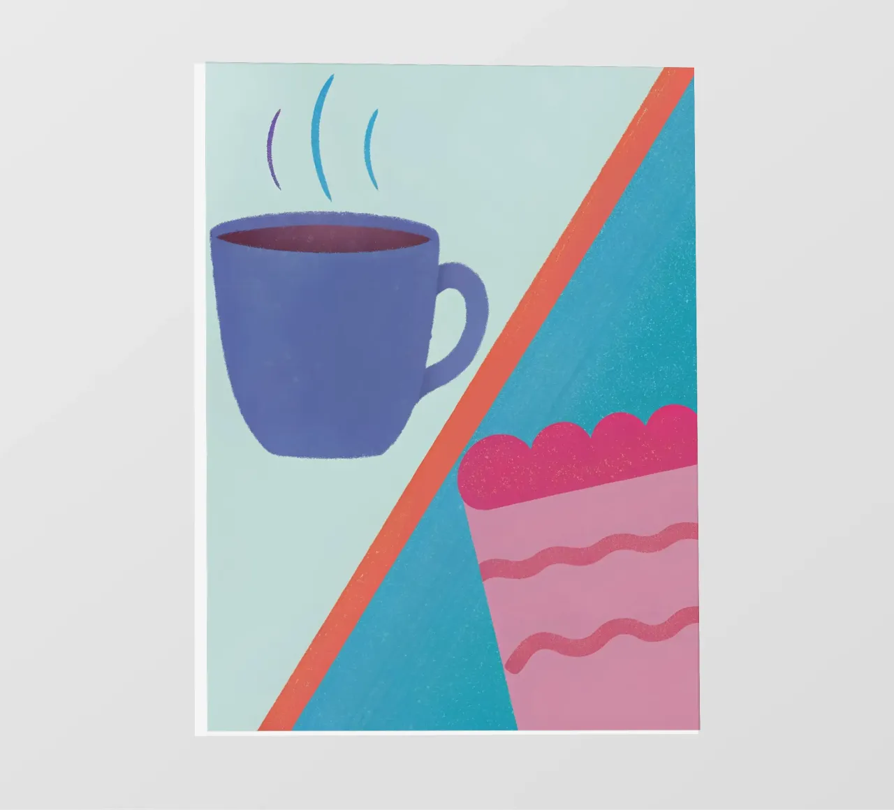 Caffè e torta pellicola backlit da LOYAL SHOP