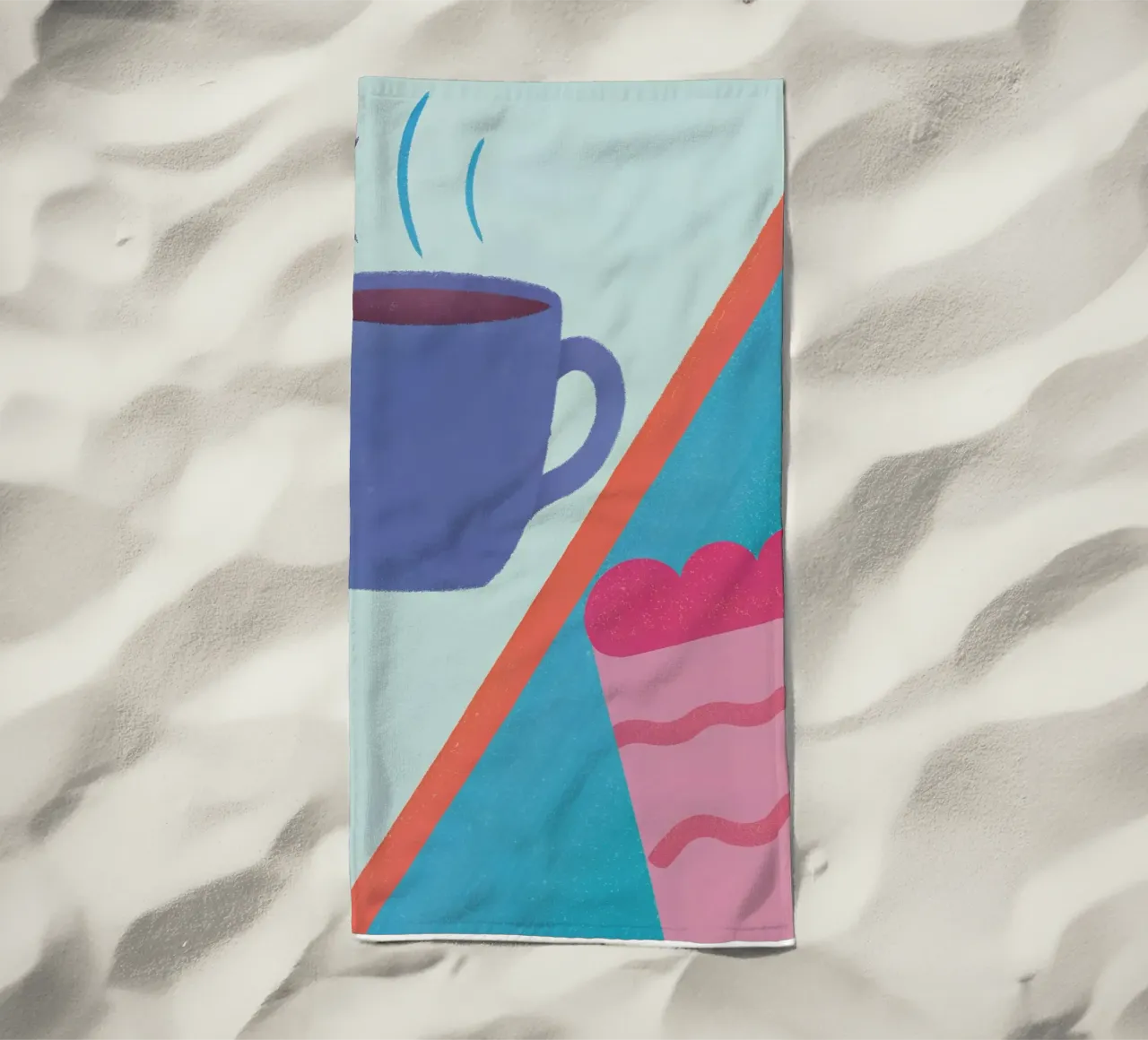 Caffè e torta telo mare da LOYAL SHOP