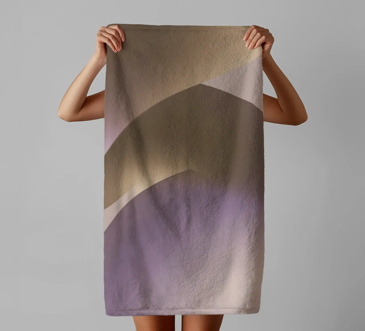 Light Flow Geometry II towel by Mosaic Dialogue