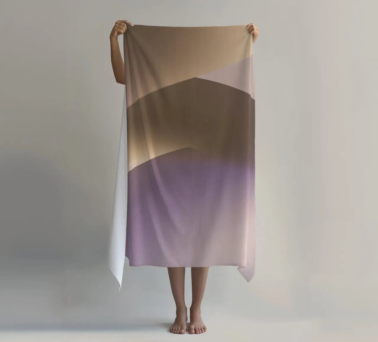 Light Flow Geometry II beach towel by Mosaic Dialogue