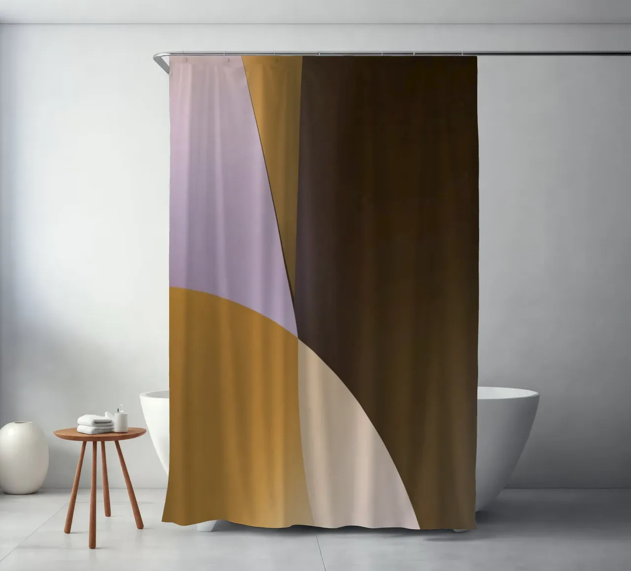 Light Flow Geometry No. 4 tenda da doccia da Mosaic Dialogue