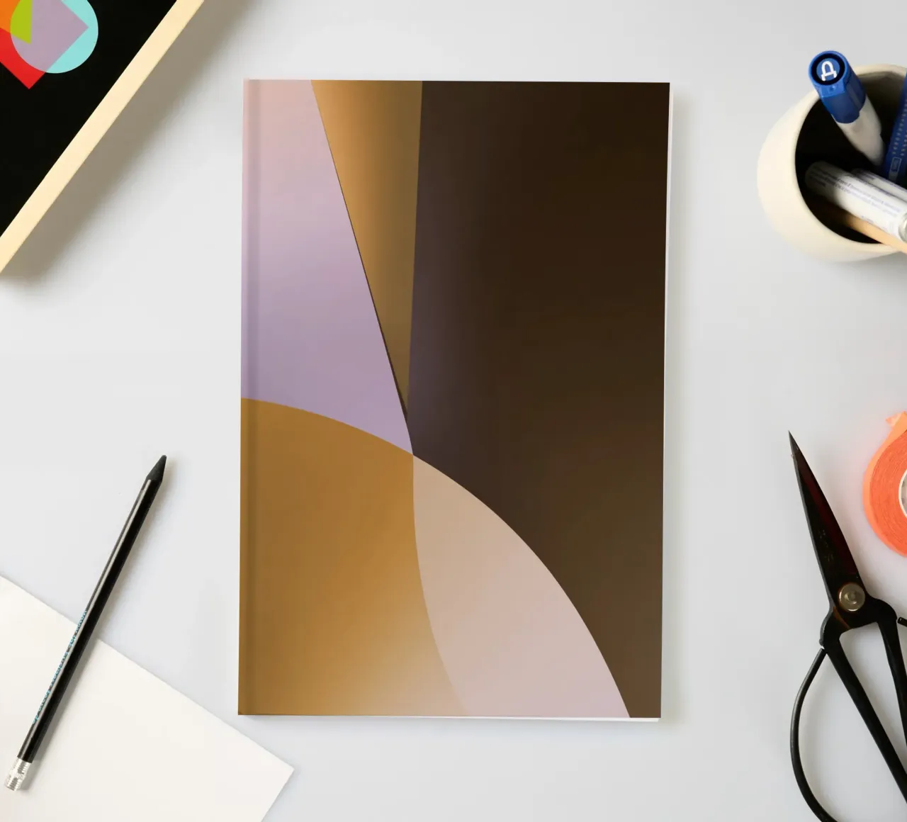 Light Flow Geometry No. 4 notebook by Mosaic Dialogue