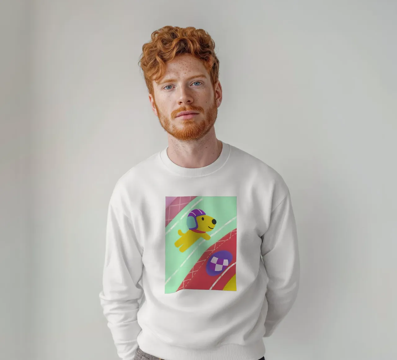 Racing Puppy sweatshirt by LOYAL SHOP