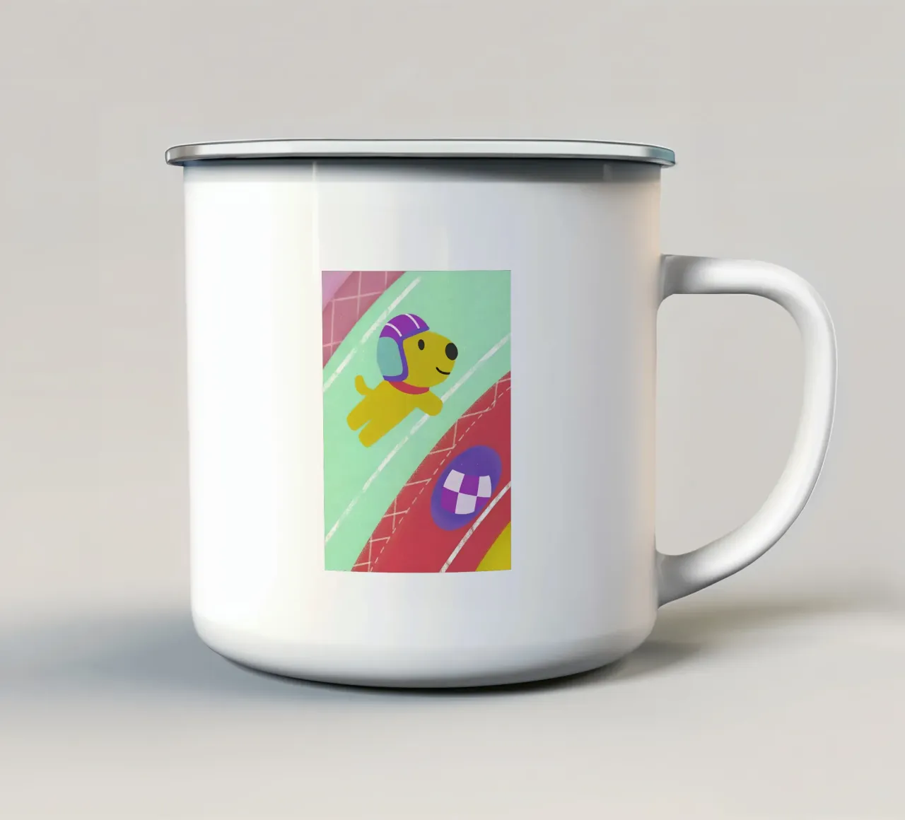 Cucciolo da corsa tazza in smalto da LOYAL SHOP