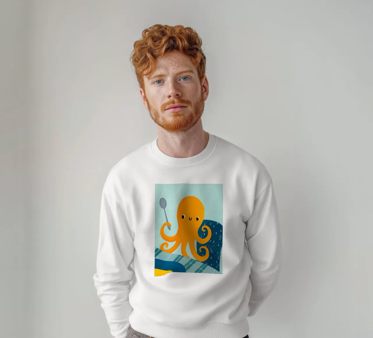 Polpo con cucchiaio felpa da LOYAL SHOP