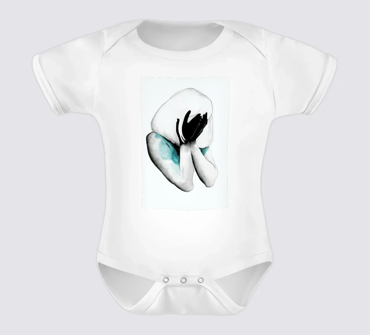 Hide II body neonato maniche corte da Ina Stanimirova