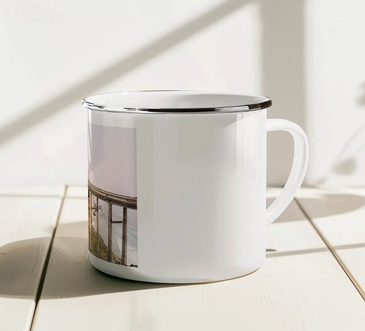 Bixby Creek Bridge tazza in smalto da patiphotography