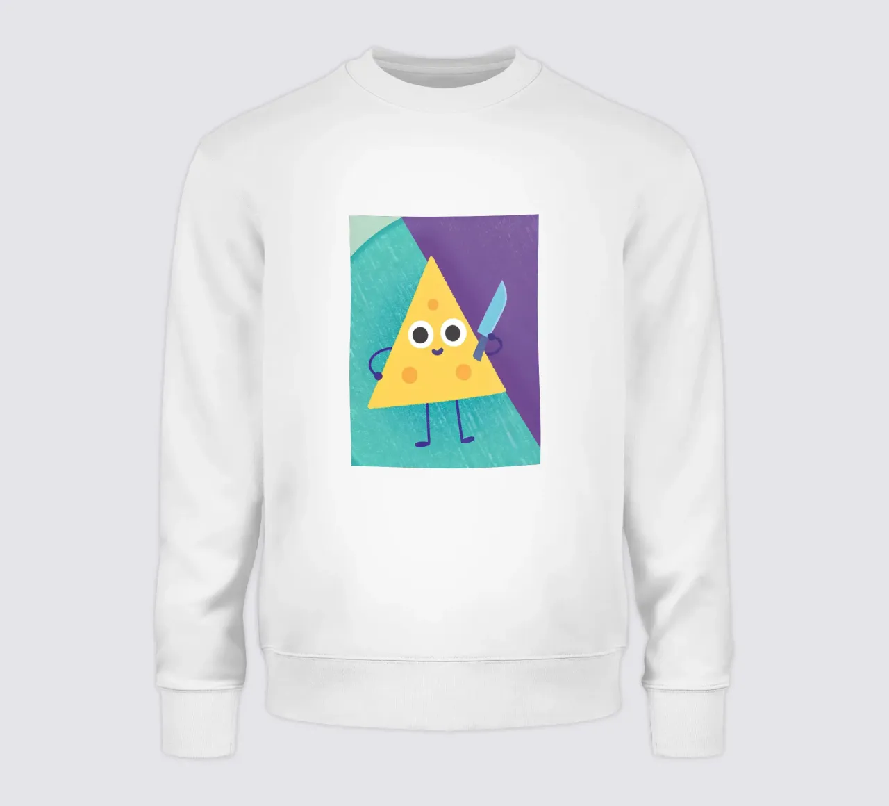 Formaggio carino con coltello felpa da LOYAL SHOP