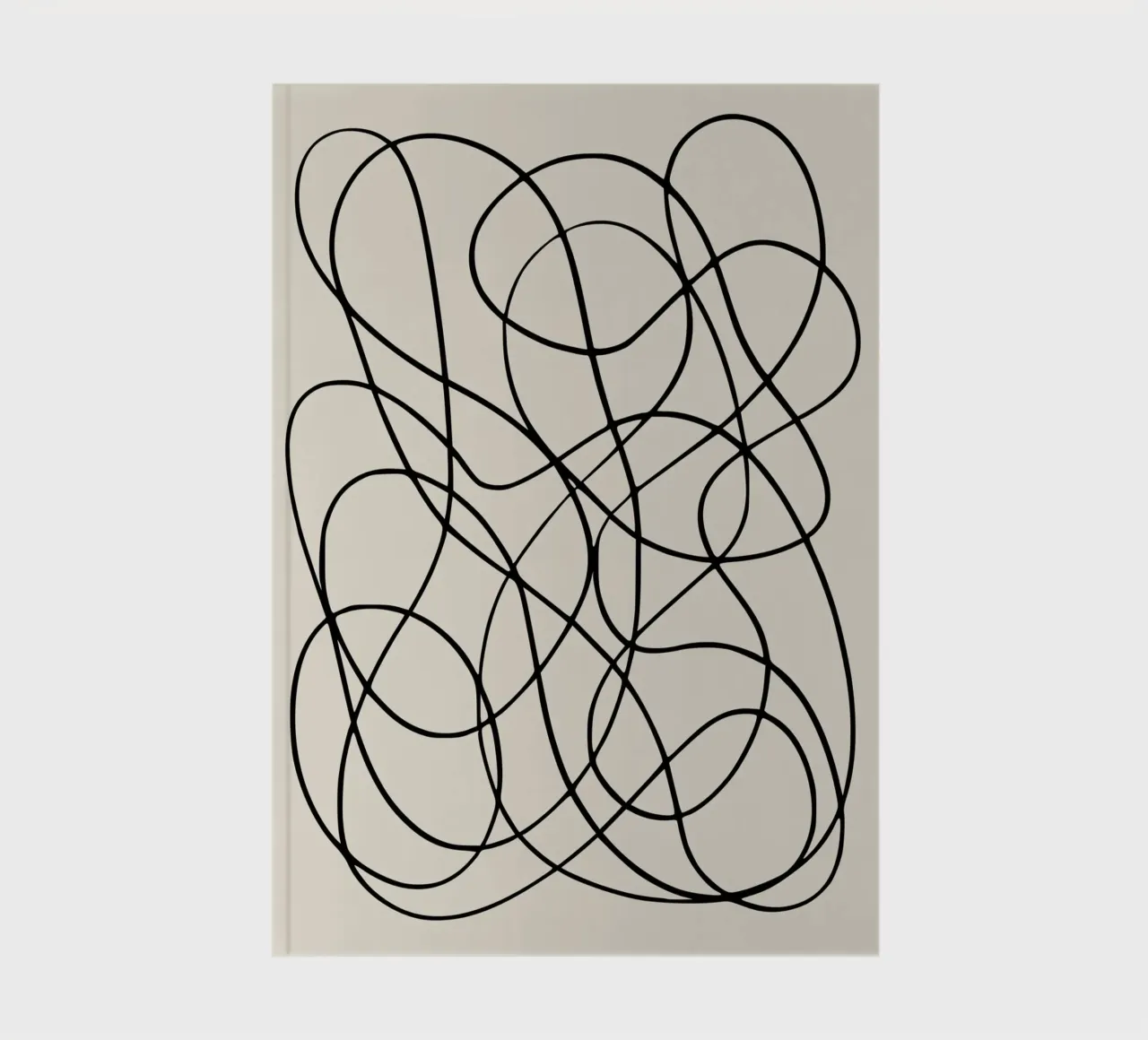 Intricate Black Line Patterns notebook by Life of Pie