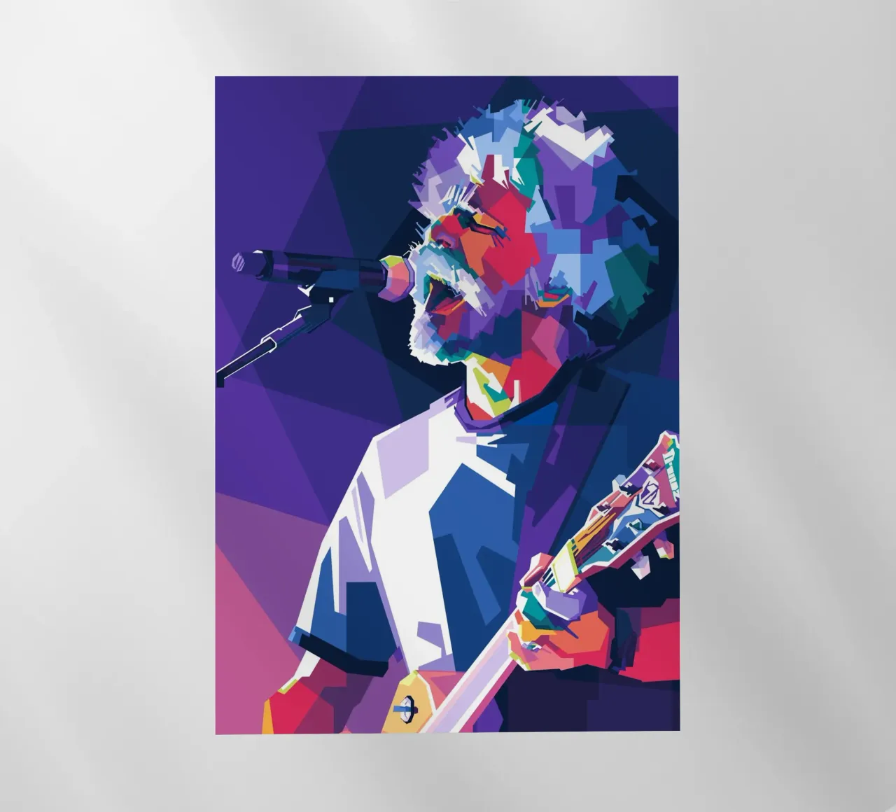 Bob Weir Pop Art pellicola backlit da Alkahfsmart