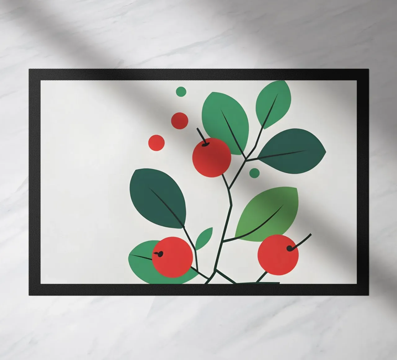 red fruit doormat by botanical shop