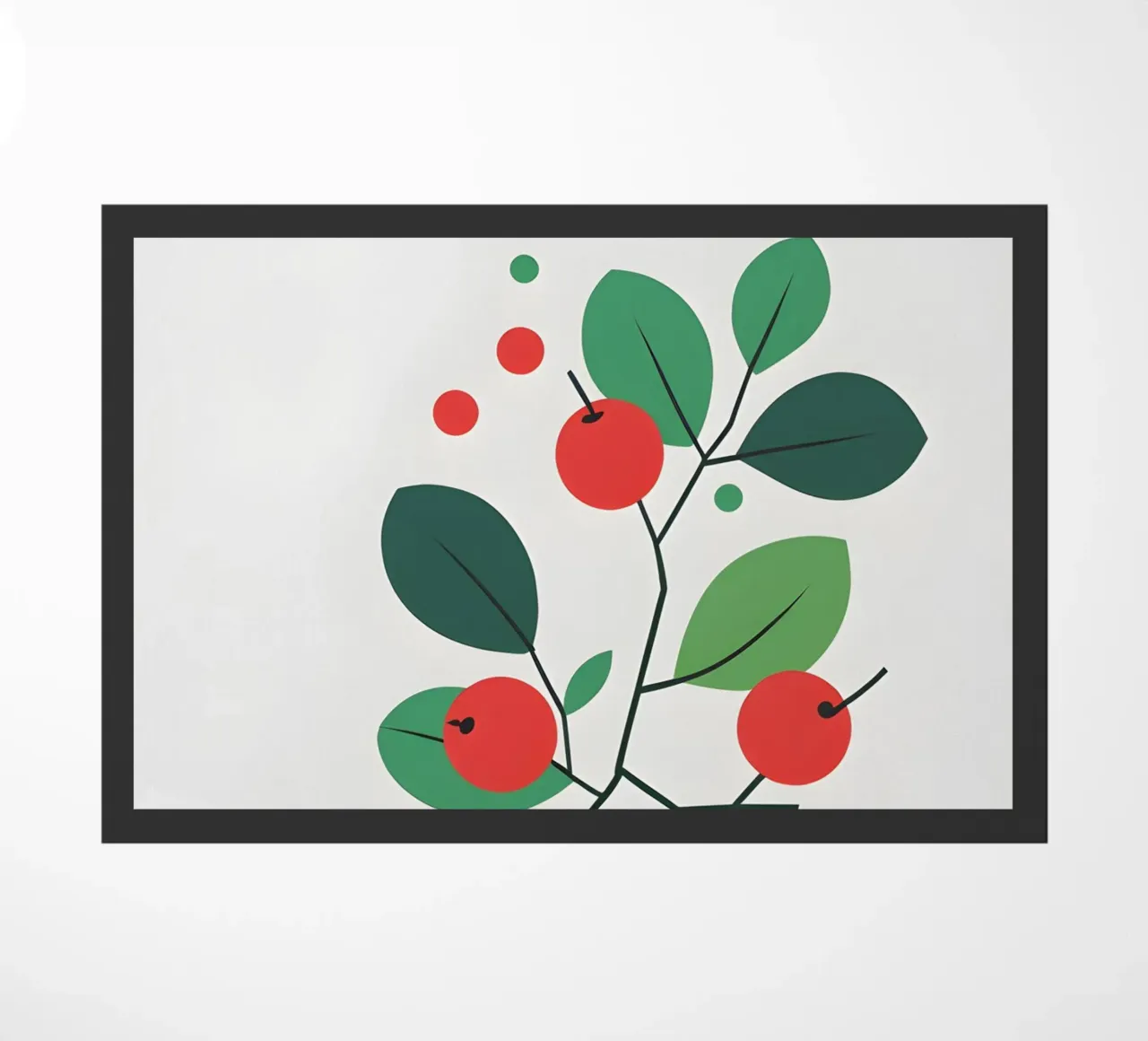 red fruit doormat by botanical shop