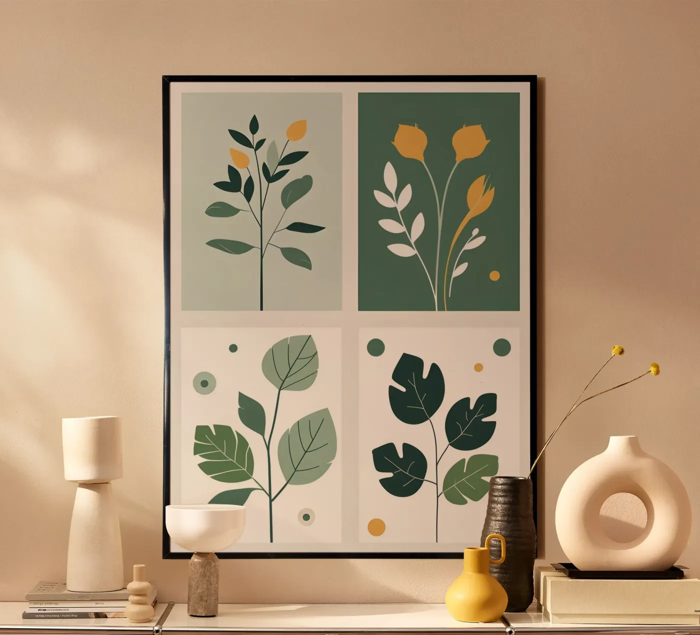 best 4 leaf poster by botanical shop