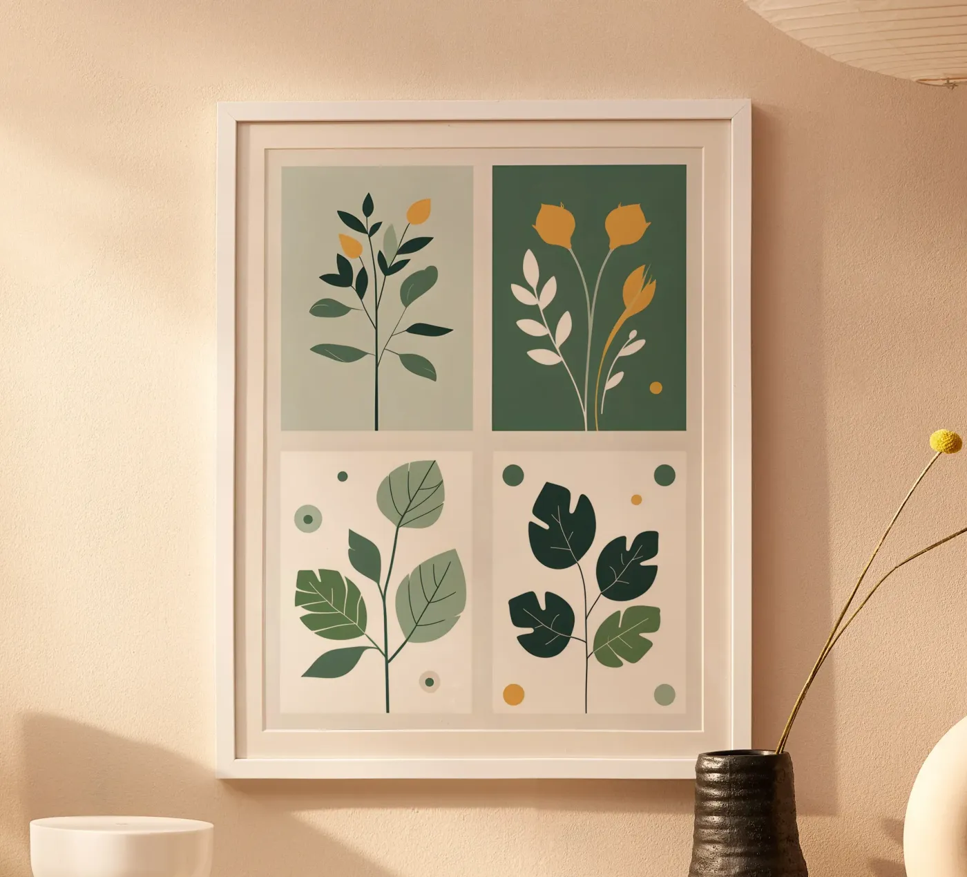 best 4 leaf poster by botanical shop