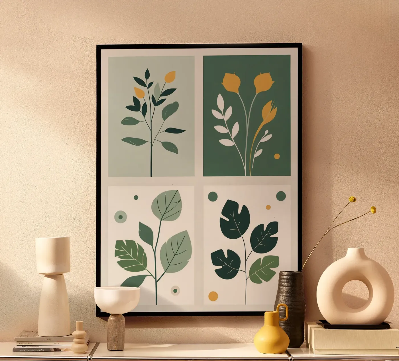 best 4 leaf poster by botanical shop