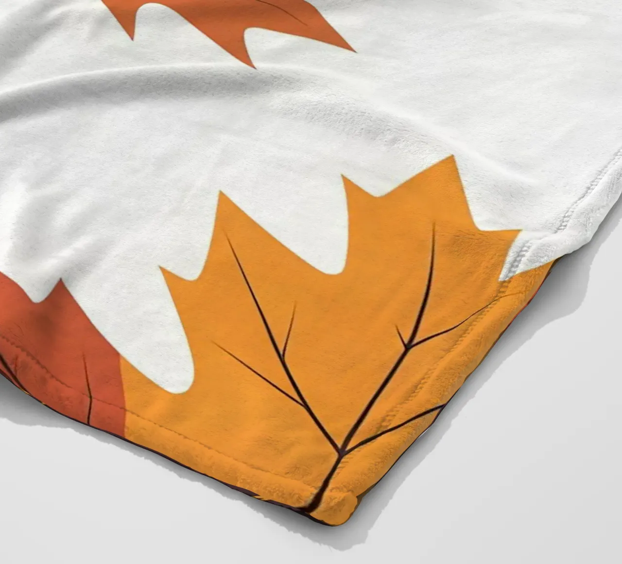vector maple leaf fleece blanket by botanical shop
