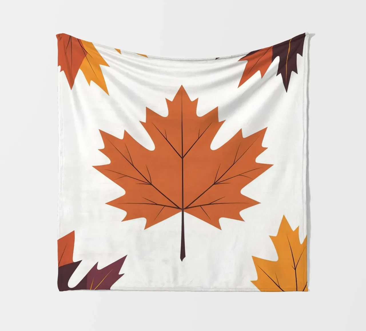 vector maple leaf fleece blanket by botanical shop