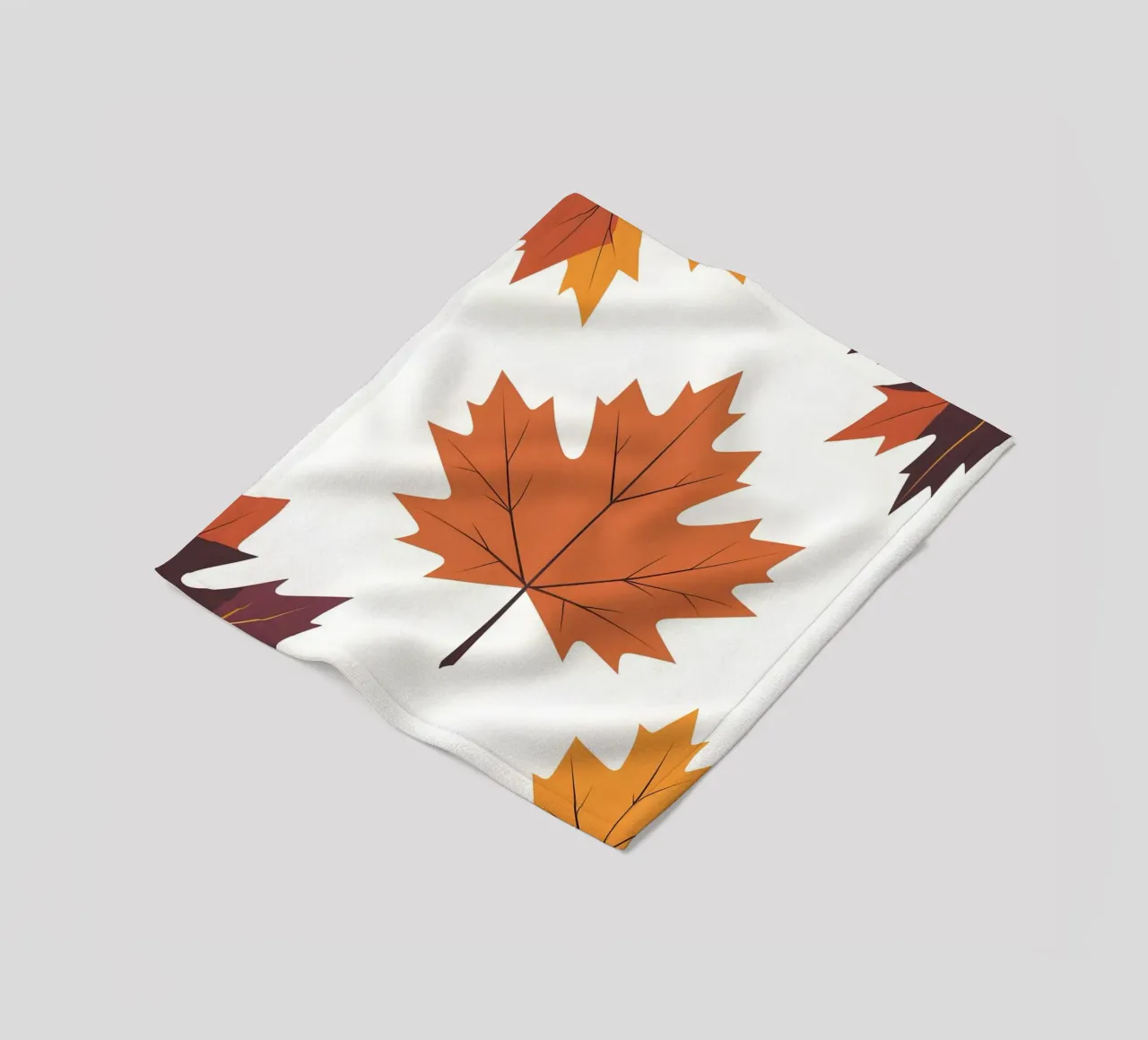 vector maple leaf fleece blanket by botanical shop